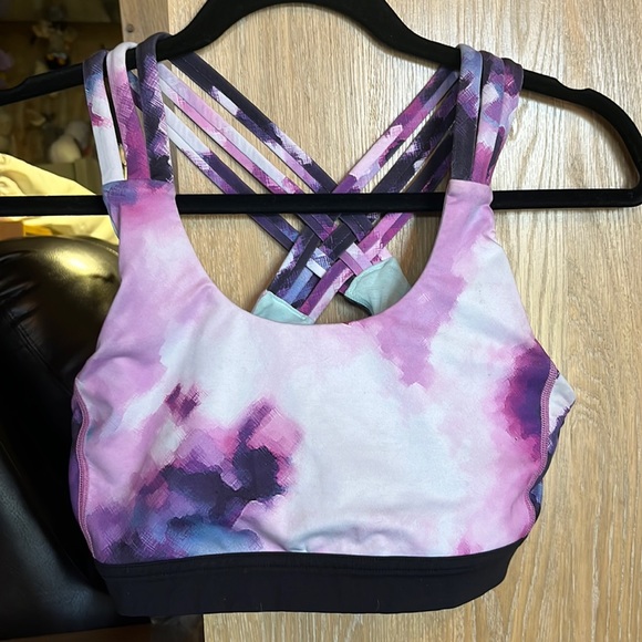 lululemon open back, braided sports bra - Picture 1 of 4